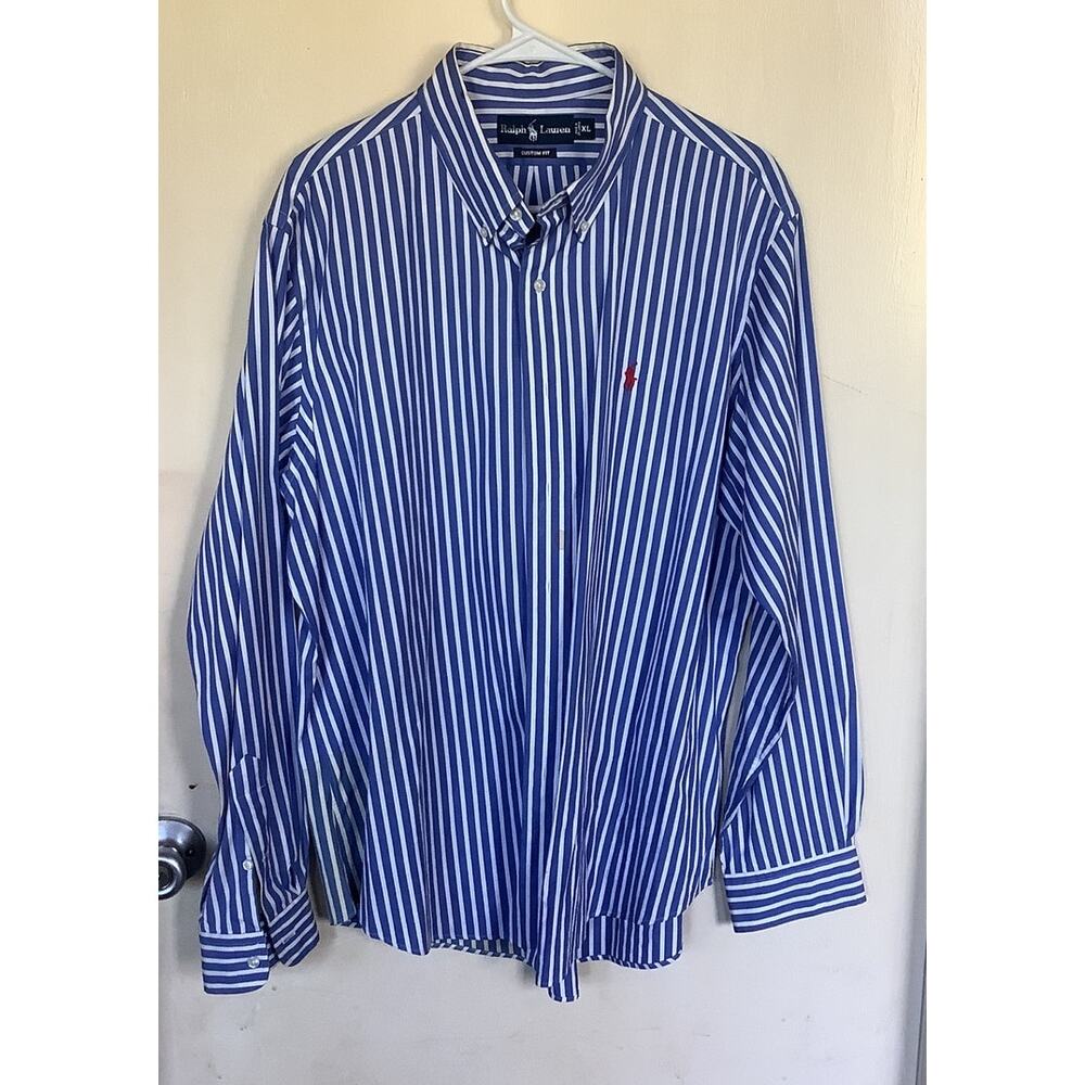 Ralph Lauren custom fit men’s long sleeve dress shirt￼XL